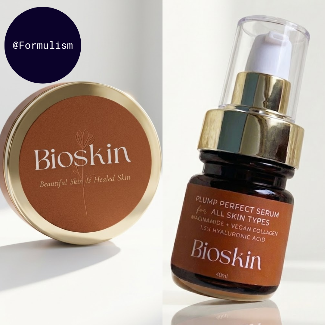 Bioskin Set 4: Plump Perfect Serum + Sun Blush 10g PH-Adaptive Lip Balm & Cheek Tint | SPF30