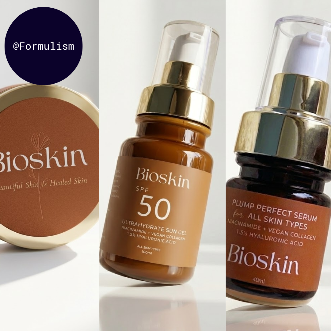 Bioskin Set 2 : Plump Perfect Serum + Ultrahydrate Sun Gel 100ml SPF50 PA+++ + Sun Blush 10g PH-Adaptive Lip + FREE COFFEE SCRUB Balm & Cheek Tint | SPF30 |