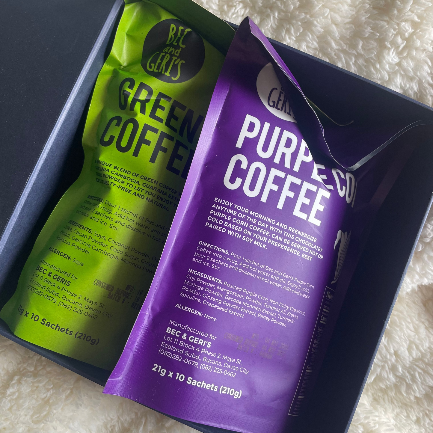 Coffee Set: Purple Corn + Green Coffee